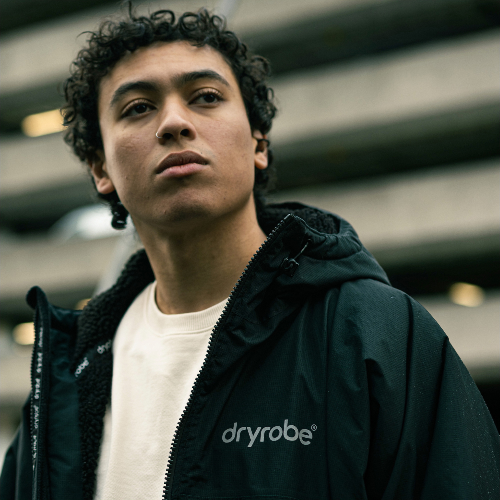 2026 Dryrobe Nexus Langærmet Omklædningskåbe NXS - Black